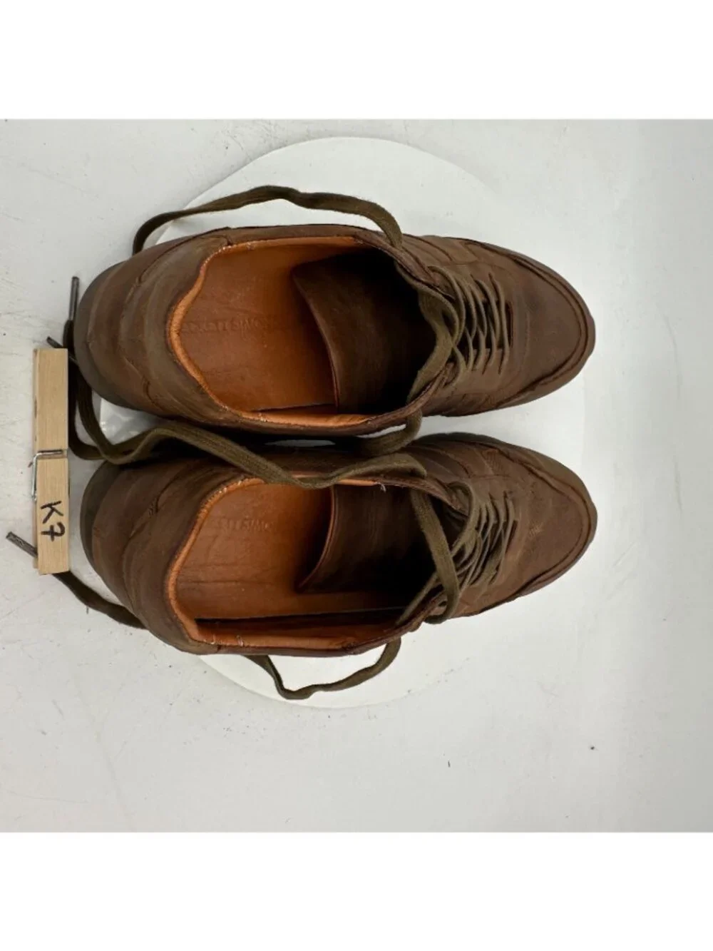 Beckett Simonon Morgen Men Size 10.5 Brown Leather Low Top Lace Up Shoes
